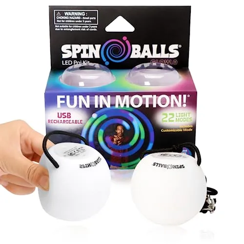 Spinballs Glow.0 LED Poi von SPIN BALLS