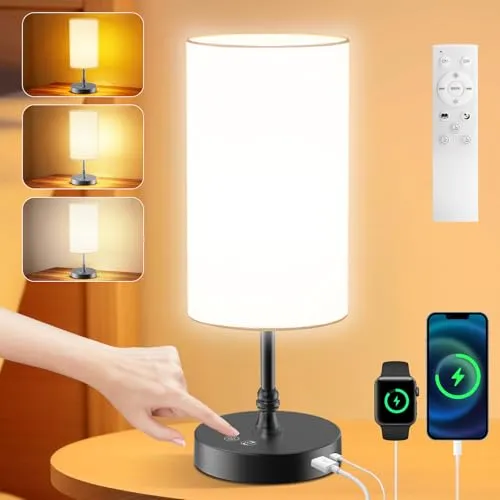 Tageslichtlampe 12000 Lux mit Fernbedienung, CRI 95, Schwarz