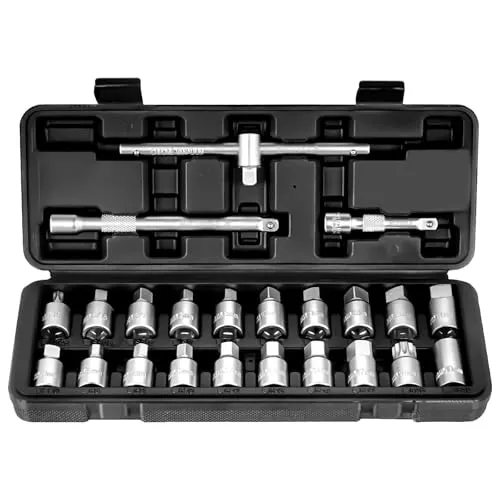 BILITOOLS 23-tlg. Öldienstschlüssel-Set für Ölwanne, Getriebe, Differential | 3/8
