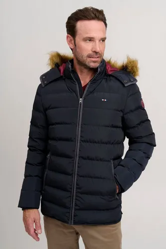 FQ1924 Steppjacke FQAksel - Funktionsjacke in XXL mit modischen Steppungen und kuscheligem Fellimitatkragen, ideal für stilvolle Outfits in der kalten Jahreszeit.