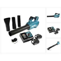 Makita DUB 184 RM Akku Gebläse 18 V Brushless mit 2x Akku 4,0 Ah - Laubgeräte, leistungsstarker Brushless-Motor für effizientes Arbeiten ohne Kabelsalat, ideal für Gartenpflege und Reinigung.