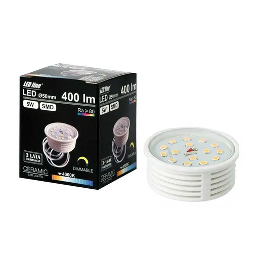 Produktbild LED Modul 5W klar 230V 400lm Porzellan Tageslicht 6500K Kaltweiß 110° DIMMBAR