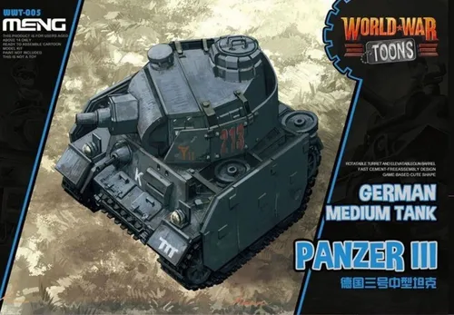 World War Toons: German Medium Tank Panzer III - Meng Model WWT005