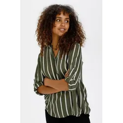 KAFFE Langarmbluse Stridy - Casual Viskosebluse in Weiß - Blusen für Damen, aus 100% Viskose (LENZINGTM ECOVEROTM), pflegeleicht bei 30 °C, ideal für lässige Anlässe.