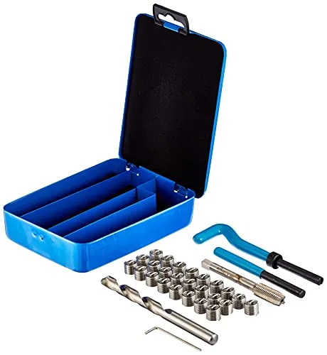 Silverline 489540 Gewindereparatursatz, Helicoil-Typ M10 x 1,5 mm