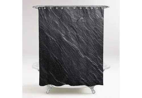 Sanilo Duschvorhang Granit 180 x 200 cm - Duschvorhang aus hochwertigem Polyester, 100% wasserdicht und mit Anti-Schimmel-Effekt für mehr Hygiene im Badezimmer.