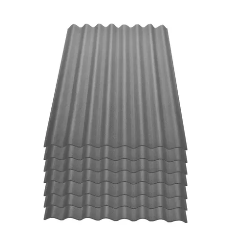 Onduline Easyline Dachplatte 7x0,76m² - grau - Dachziegel & -schindeln, kompakte und leicht verlegbare Platten für Vordächer und Gartenhäuser, umweltfreundlich und langlebig, ideal für jede Dachneigung.