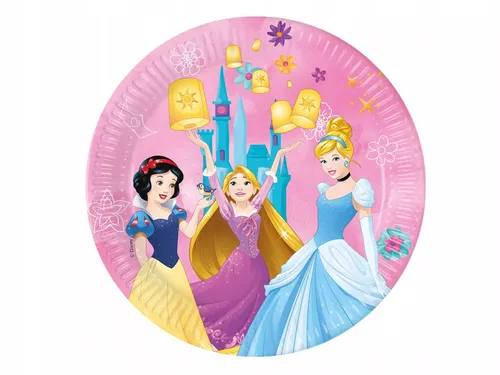 Talerz papierowy 230 Princess Go Op8szt Fol Godan 5201184938478