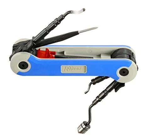 Noga Entgrater-Sortiment im Handklapphalter - Sonstige Handwerkzeuge, umfassendes Set mit verschiedenen Klingen für präzises Entgraten und einfache Handhabung.