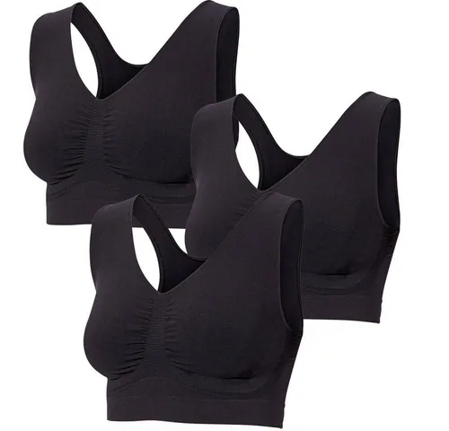 Patsy & Lou Sport-BH 3er-Pack - Funktionsunterwäsche: Superweiche, ultraleichte Sport-BHs mit feuchtigkeitsregulierenden Eigenschaften für perfekten Halt bei jeder Bewegung.