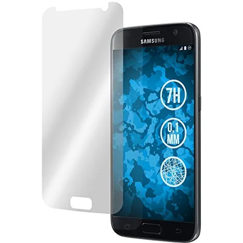 PhoneNatic 4er-Pack Displayschutzfolien Fiber-Glas klar kompatibel mit Samsung Galaxy S7