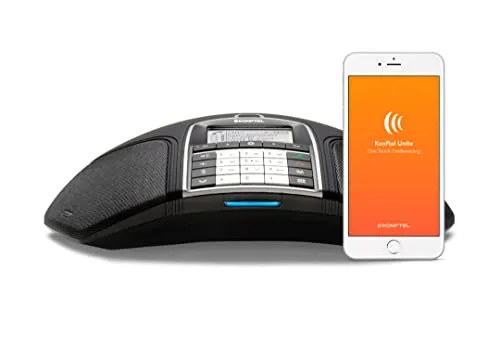Konftel 300IPx POE - OneTouch Conferencing - IP-Konferenztelefon mit OmniSound Technologie für kristallklaren Klang, ideal für Remote-Meetings und bis zu 20 Teilnehmer. Steuerung über Konftel Unite Smartphone-App für einfache Bedienung.