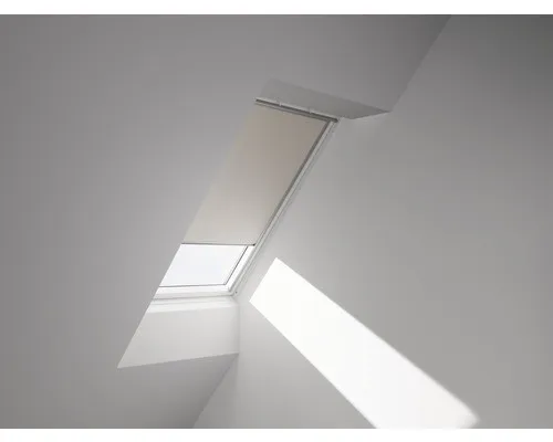 VELUX Verdunkelungsrollo uni beige manuell - Jalousien & Rollos, blickdicht und verdunkelnd, ideal für Schlafzimmer und Wohnzimmer, aus strapazierfähigem Aluminium und Polyester gefertigt.