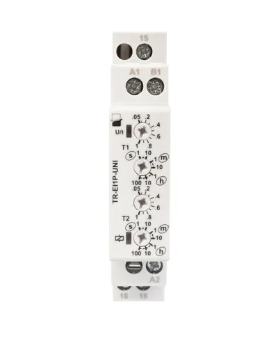 Multifunktions-Zeitrelais 1P 8A 1sec-100h 12-240V AC/DC TR-EI1P-UNI 2612