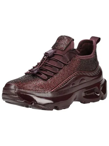 STEVE MADDEN Sneaker aus Lederimitat/Textil in rot - 37 EU - Stylische Sneaker in kräftigem Cherry, ideal für einen lässigen Look. Bequem und vielseitig für jeden Anlass, perfekt für modebewusste Frauen.