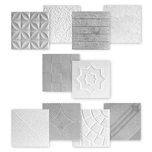 marbet design 3D Wandpaneel – Kreative Wandverkleidung in Weiß (50x50 cm) - Gestalten Sie Ihre Wände neu mit marbet design 3D Wandpaneelen! Diese leichten Paneele bieten eine einfache Montage und eine ansprechende Optik. Ideal für kreative Raumgestaltungen in jedem Innenraum.
