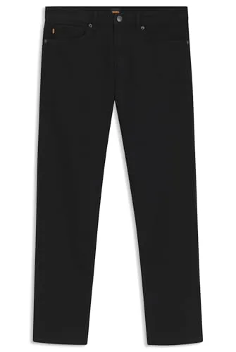 BOSS Herren Re.Maine BC-C Maine Schwarze Regular-Fit Jeans - Bequeme Stretch-Denim Jeans mit geradem Beinverlauf und mittlerer Bundhöhe, ideal für lässige Outfits und höchsten Tragekomfort.