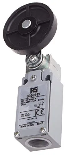 Produktbild RS PRO Endschalter, Rollenhebel, DPST, Schließer/Öffner, IP 66, Zinklegierung, 10A Anschluss Kabel