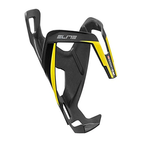 Elite Flaschenhalter Vico Carbon Schwarz/Gelb Matt (32727828)