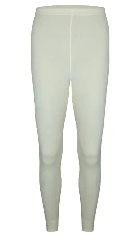 wobera leichte Leggings oder Lange Unterhose für Damen und Herren aus 100% Seide (Gr. M, Farbe: naturweiß)