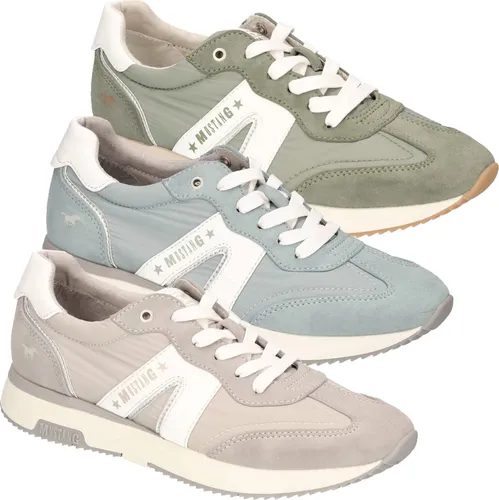 MUSTANG Schnürschuh grau 39 EU - Schnürschuh in hellgrau, Größe 39, mit 2 cm Absatzhöhe und bequemem Textil-Innenmaterial. Ideal für lässige Looks und den täglichen Gebrauch.