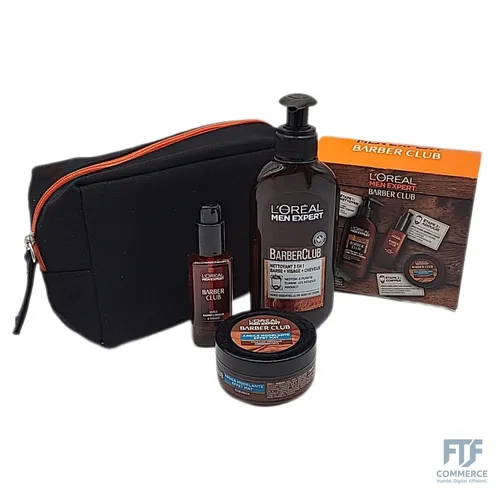L'Oréal Men Expert Trousse Cadeau Barber Club Routine Soin Barbe et Visage -3 pr