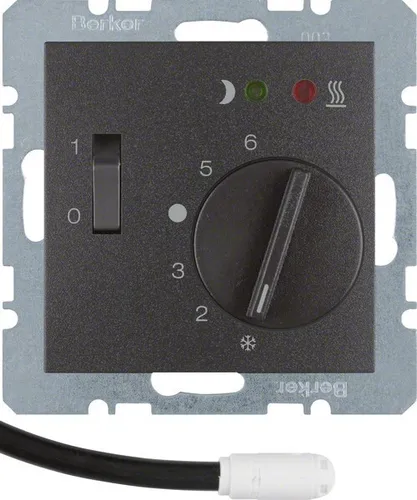 Fußbodentemperaturregler mit Schließer (anthrazit) von Berker Fußbodentemperaturregler