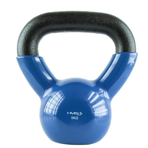 KNV06 BLUE KETTLEBELL ŻELIWNY POKRYTY WINYLEM HMS HMS 5907695501469