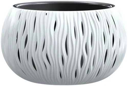 Prosperplast Pflanzkübel Sandy Bowl, Ø 37 cm in weiß von Prosperplast