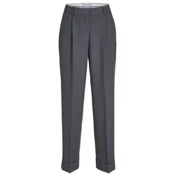 JJXX Bügelfaltenhose - Falten, High Waist - Anzughose aus recyceltem Material in basaltgrau, mit eleganten Bügelfalten und hohem Bund, ideal für stilbewusste Frauen.