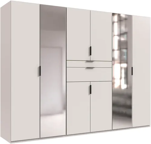 Wimex Drehtürenschrank Moldau mit Spiegel - Drehtürenschrank mit individueller Innenausstattung, 4 Einlegeböden und 2 Kleiderstangen, Made in Germany, ideal für Ordnung im Schlafzimmer.