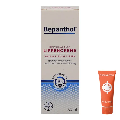 Bepanthol Lippencreme, 7,5 ml für raue, rissige, spröde, Lippen Lippenpflege