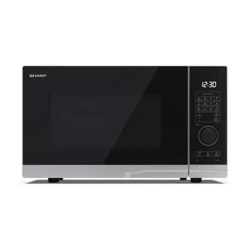 Sharp YC-PG284AE-S Mikrowelle Silber 900W - Mikrowellen, vielseitig einsetzbar und mit elegantem Design, ideal für jede Küche und jeden Kochstil.