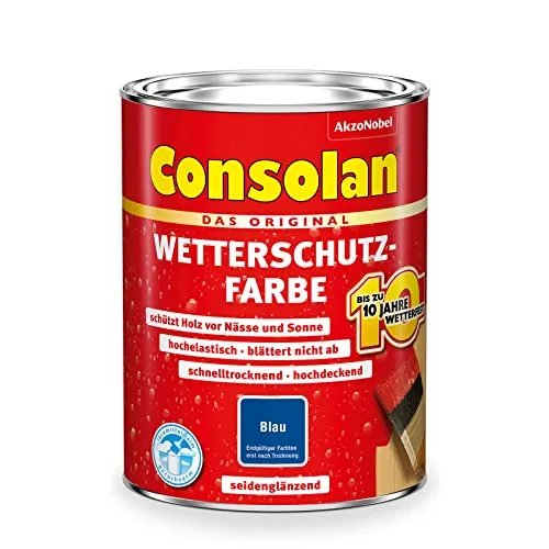 Consolan Wetterschutzfarbe, blau Nr. 212 750 ml
