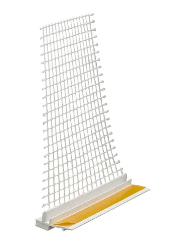 Produktbild 30x Anputzleiste mit Gewebe 9 mm 2,0 m Putzleiste Fensterleiste PVC-Leiste
