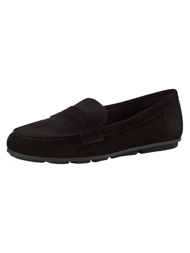 Tamaris Damen Slipper Leder Halbschuh 1-24203-46 in Schwarz, Größe 39 EU - Stylischer Slipper von Tamaris in hochwertigem Leder, ausgestattet mit einer bequemen TouchIt-Innensohle. Perfekt für jeden Anlass – einfach reinschlüpfen und wohlfühlen!