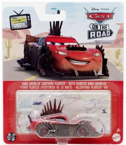 ROAD RUMBLER LIGHTNING MCQUEEN - Cars Sisney Pixar 1:55 Die-cast Auto Metall Neu