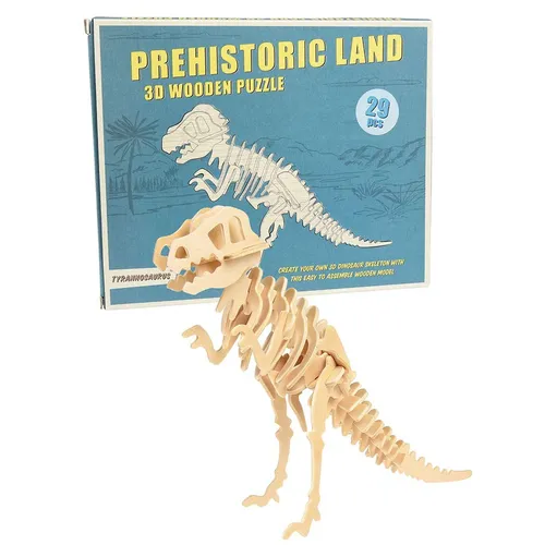 Rex London Make Your Own Tyrannosaurus 3d Wooden Puzzle