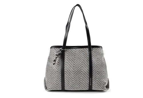 TOM TAILOR Mirelle Damen Shopper Umhängetasche Groß Schwarz