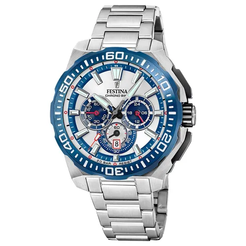 Festina Chronograph F20724/1 - Herrenarmbanduhr - Chronographen, Edelstahl-Gehäuse für Langlebigkeit und stilvolles Design.