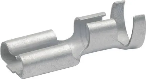 Klauke 2750 Flachsteckhülse Steckbreite: 6.30mm Steckdicke: 0.80mm 180° Unisoliert Messing