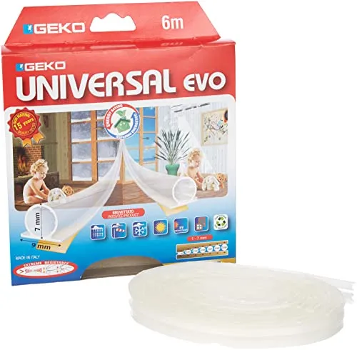 Fensterdichtung Dichtungsbänder Thermoplastik Dichtungen Transparent Selbstklebend EVO 9x7x3000mm Universal