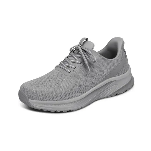 Orthofeet Herren Tilos Slip-in Sneakers – Grau, Größe 42