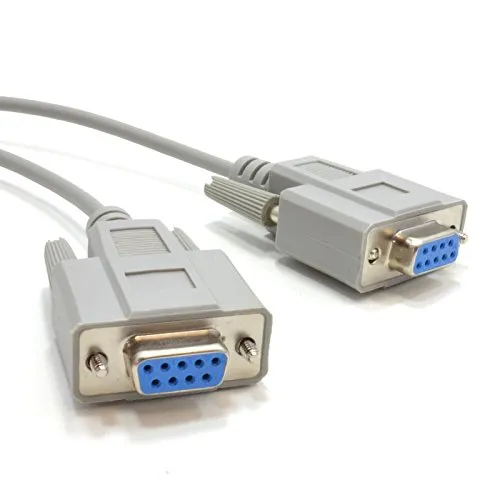 Seriell RS232 Null Modem Kabel - DB9F Zum F - 2 m [2 Meter/2m]