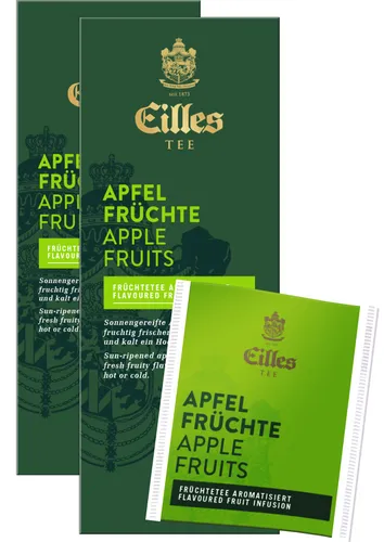 GOURVITA DE EILLES TEE Teebeutel Apfelfrüchte, Sparpack mit 2x25er Box 2414