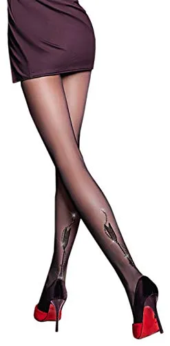 GIULIA Strumpfhose mit Lurex Glitzer Muster Silvester Party von Giulia