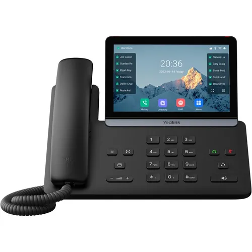 Yealink SIP-T87W (1301227) Festnetztelefon - Innovatives Touchscreen-Festnetztelefon mit Wi-Fi und Bluetooth, ideal für moderne Büroumgebungen.