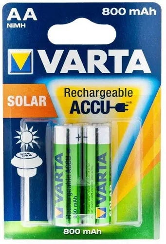 Produktbild Varta Solar AA Mignon Akku Ni-MH 1,2V 800mAh (2er Blister)