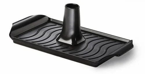 Keramische Grillplatte 43 x 25cm mit Geflügelhalter - Hochwertige Keramik Grillplatte, ideal zum gleichmäßigen Grillen von Geflügel und Gemüse, perfekt für Grillpartys und Familienfeiern