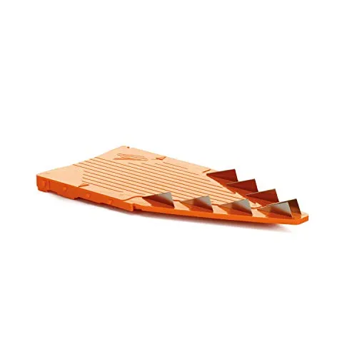 Börner Messereinschub für V5 & Vital (10mm) • Messereinsatz ideal für grobe Streifen & als Pommes Schneider • Gemüsehobel Messereinschub (V-Hobel) • Küchenhobel Zubehör • Farbe: Orange